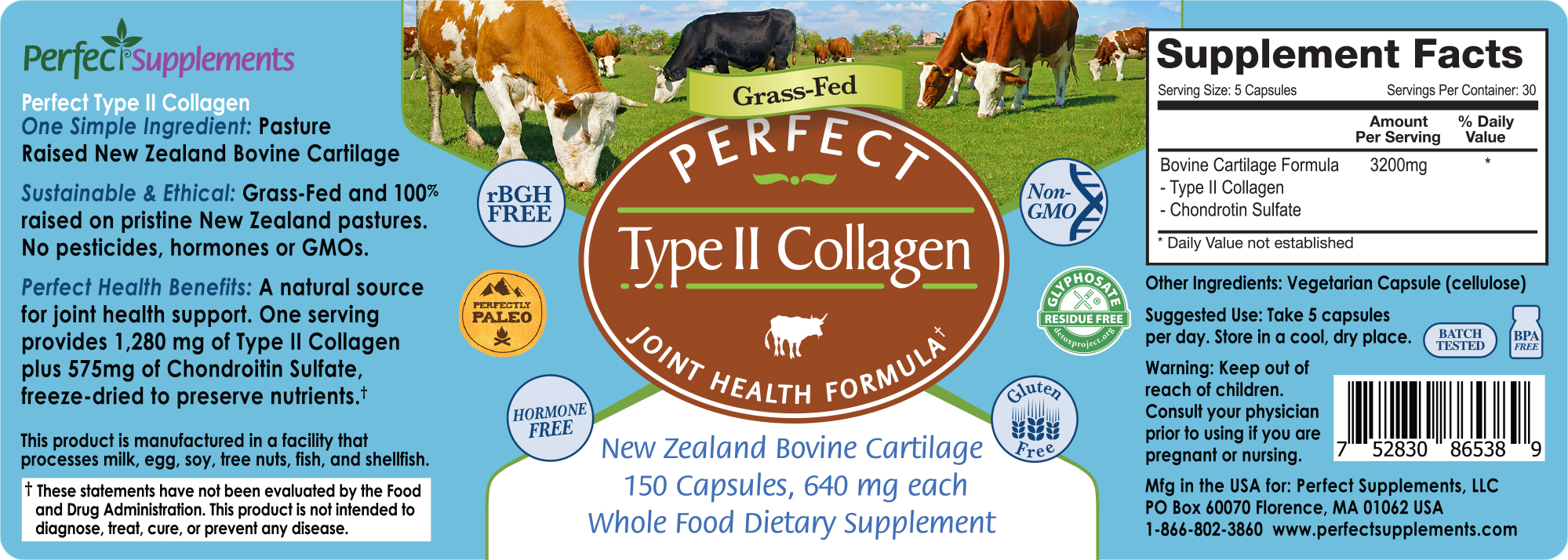 Perfect Type II Collagen Bovine Cartilage Sourced From New Zealand